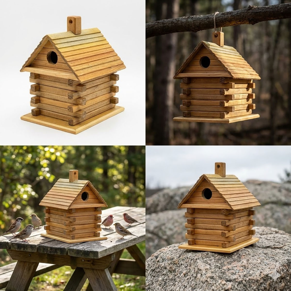 Log Cabin Bird House